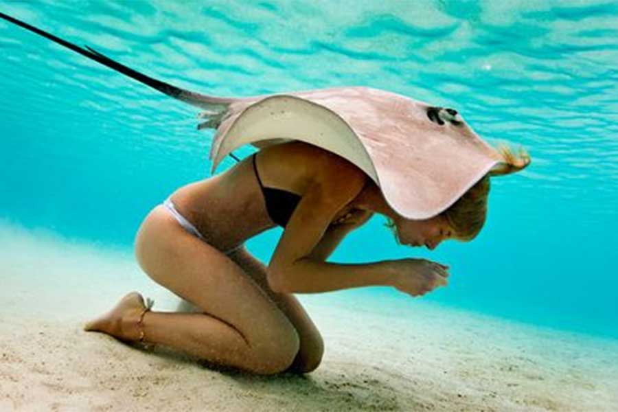 Girl with stingray
